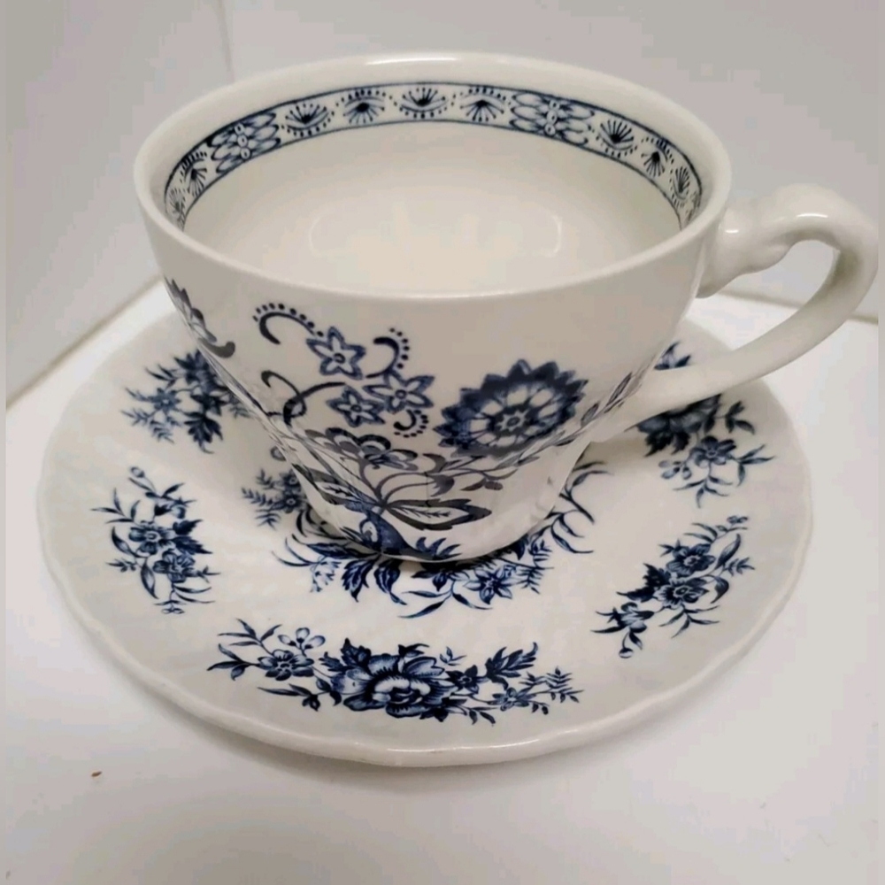 Beacon Hill Blue by British Anchor- Cup & Saucer Set, Vintage, Pre-owned